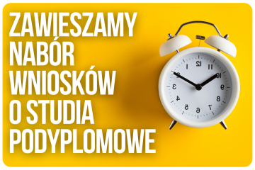 ZAWIESZENIE NABORU WNIOSKÓW O SFINANSOWANIE STUDIÓW PODYPLOMOWYCH