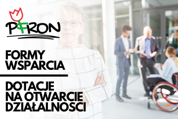 PFRON: DOTACJE NA OTWARCIE DZIAŁALNOŚCI