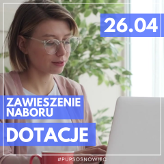 Zdjęcie artykułu 26.04 // ZAWIESZAMY NABÓR WNIOSKÓW O DOTACJE