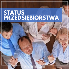 Zdjęcie artykułu STATUS PRZEDSIĘBIORSTWA - OD CZEGO ZALEŻY?